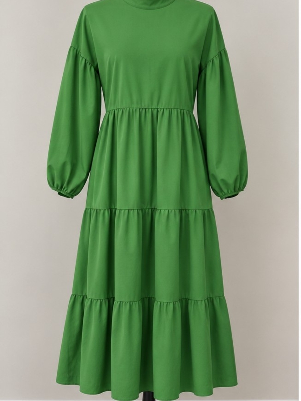 Alfani Emerald Green Tiered Midi Dress
